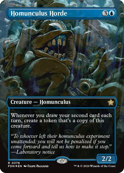 Homunculus Horde (Borderless) (Mana Foil) card art