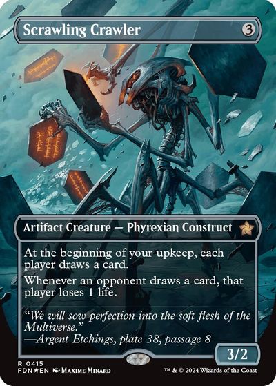 Scrawling Crawler (Borderless) (Mana Foil) card art