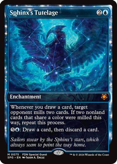 Sphinx's Tutelage (Showcase) card art