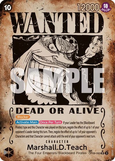Marshall.D.Teach (093) (Wanted Poster) card art