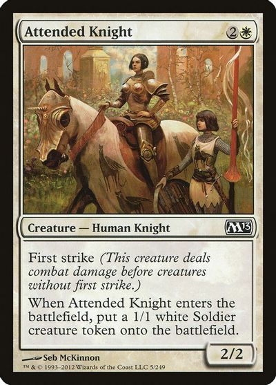 Attended Knight card art