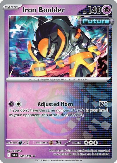 Iron Boulder (Master Ball Pattern) card art