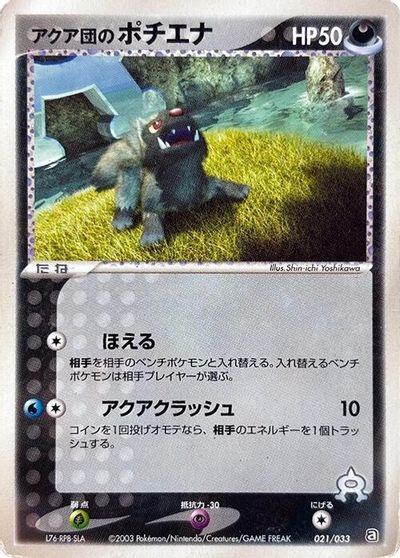 Team Aqua's Poochyena - 021/033 card art