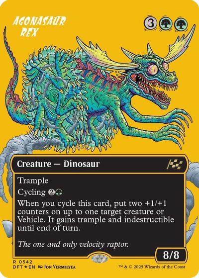 Agonasaur Rex (Borderless) (First-Place Foil) card art