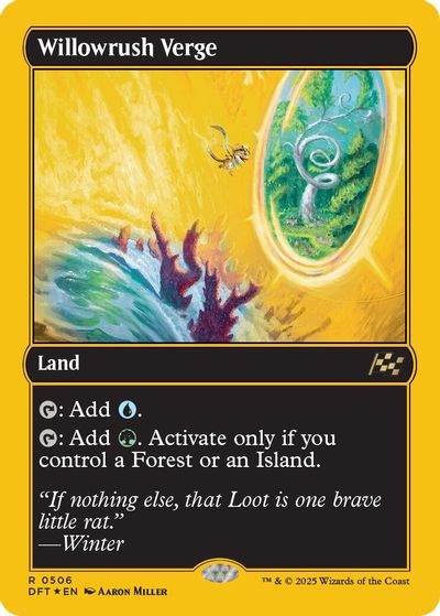 Willowrush Verge (First-Place Foil) card art