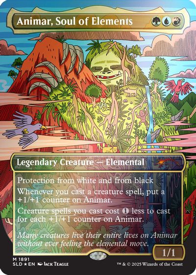 Animar, Soul of Elements (1891) (Rainbow Foil) card art