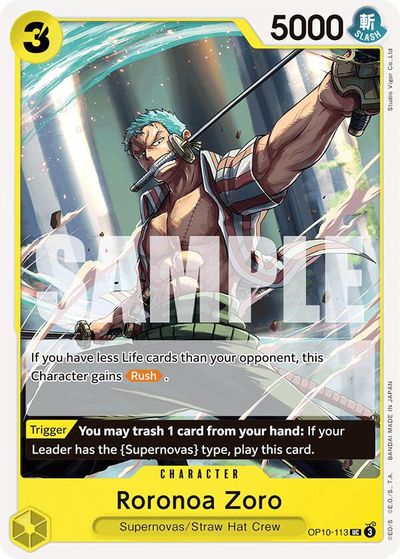Roronoa Zoro (113) card art