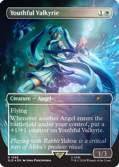 Youthful Valkyrie (Rainbow Foil) card art
