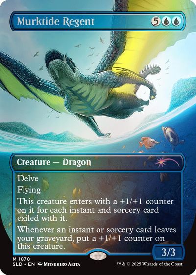 Murktide Regent (Rainbow Foil) card art