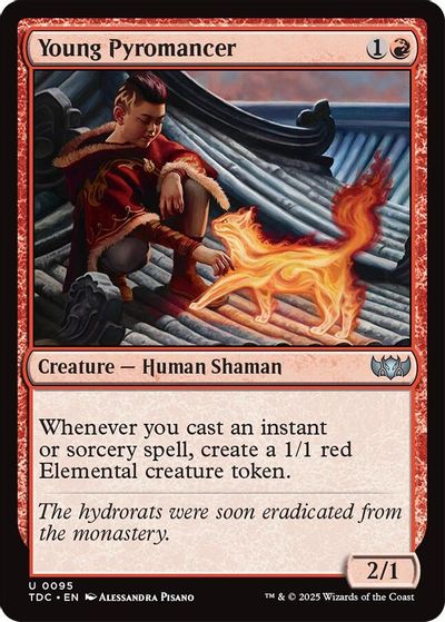 Young Pyromancer card art