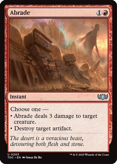 Abrade card art