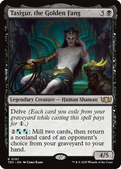 Tasigur, the Golden Fang card art
