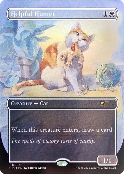 Helpful Hunter (0895) (Rainbow Foil) card art