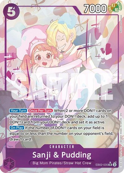 Sanji & Pudding (Alternate Art) card art