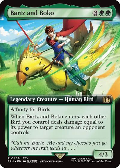 Bartz and Boko (Extended Art) card art