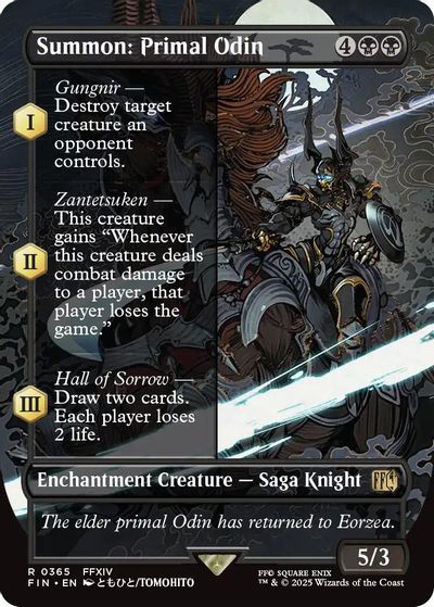 Summon: Primal Odin (Borderless) card art