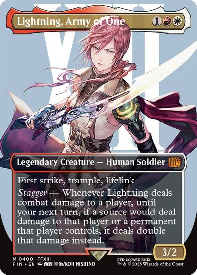 Lightning, Army of One (0400) (Borderless) card art