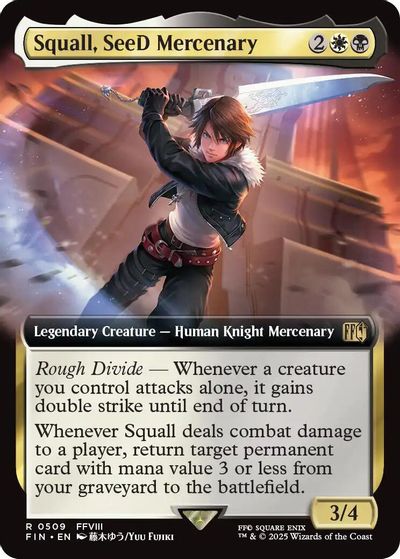 Squall, SeeD Mercenary (Extended Art) card art