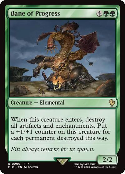 Bane of Progress card art