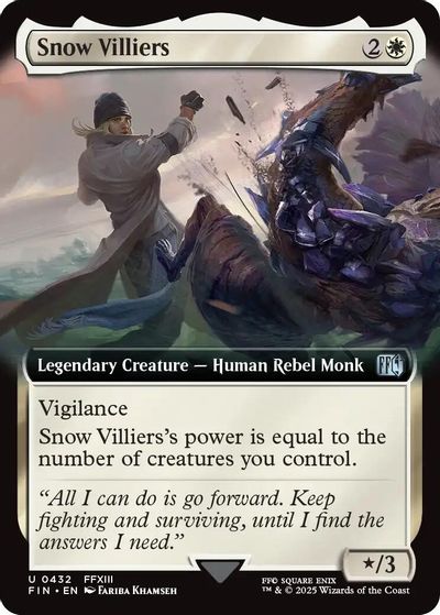 Snow Villiers (Extended Art) card art
