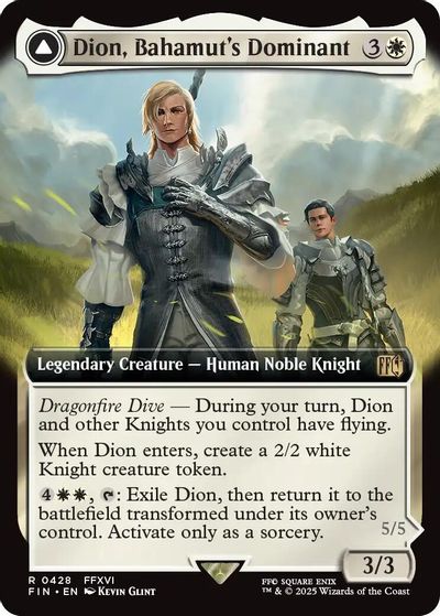Dion, Bahamut's Dominant (Extended Art) card art
