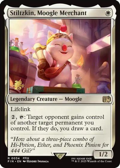 Stiltzkin, Moogle Merchant card art
