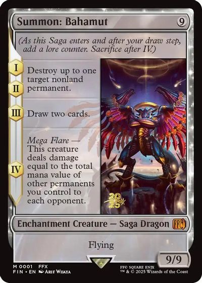 Summon: Bahamut card art