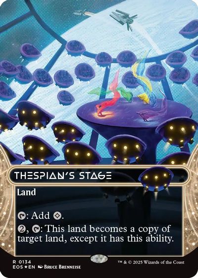 Thespian's Stage (0134) (Borderless) (Galaxy Foil) card art