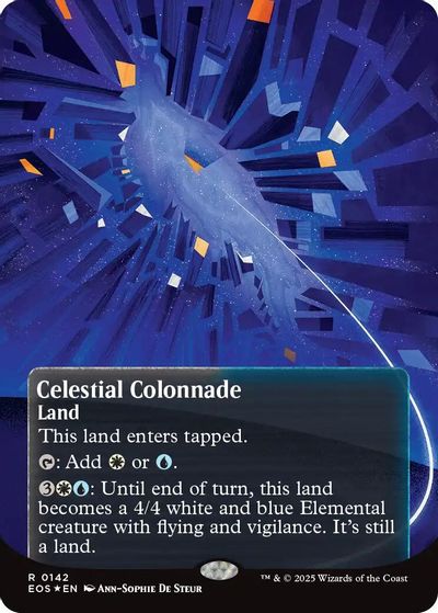 Celestial Colonnade (0142) (Borderless) (Galaxy Foil) card art