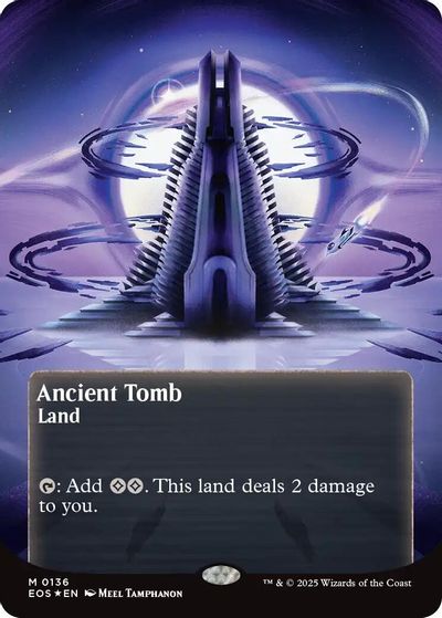 Ancient Tomb (0136) (Borderless) (Galaxy Foil) card art