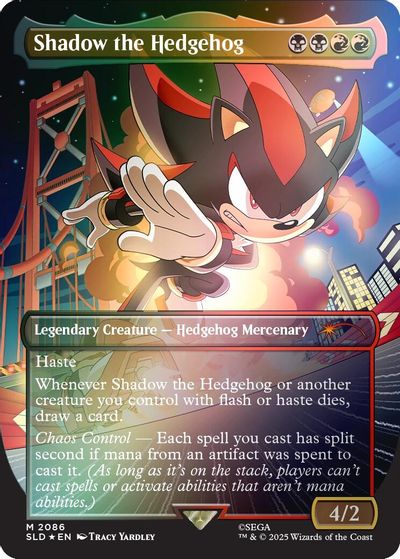 Shadow the Hedgehog (Rainbow Foil) card art