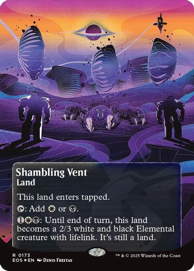 Shambling Vent (0173) (Borderless) (Galaxy Foil) card art