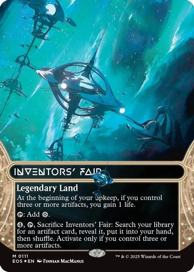 Inventors' Fair (0111) (Borderless) (Galaxy Foil) card art