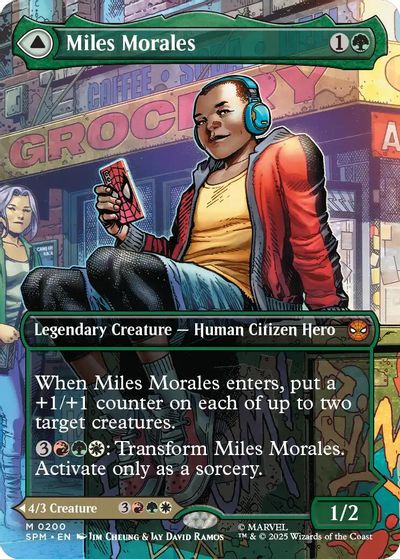 Miles Morales (0200) (Borderless) card art