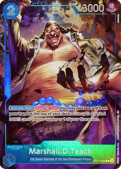 Marshall.D.Teach (Seven Warlords of the Sea Binder Set) card art