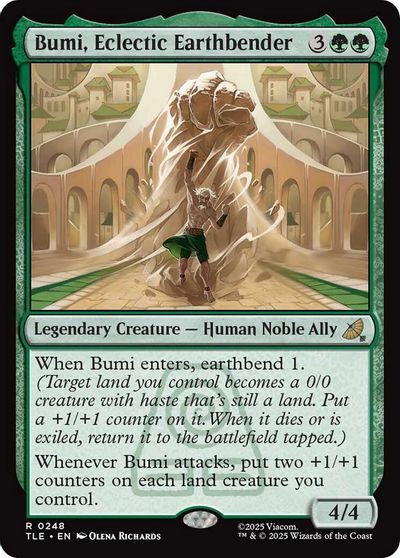 Bumi, Eclectic Earthbender card art