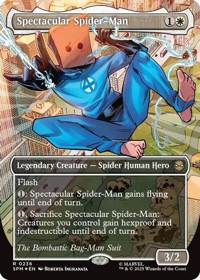 Spectacular Spider-Man (0236) (Borderless) (Textured Foil) card art