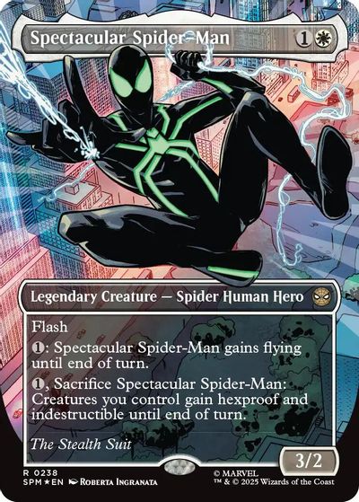 Spectacular Spider-Man (0238) (Borderless) (Textured Foil) card art