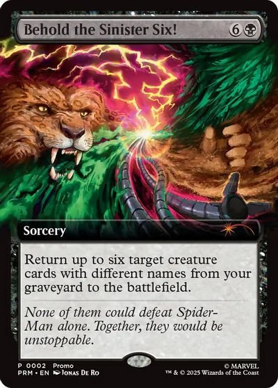 Behold the Sinister Six! card art