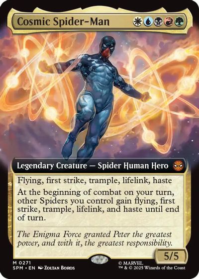 Cosmic Spider-Man (Extended Art) card art