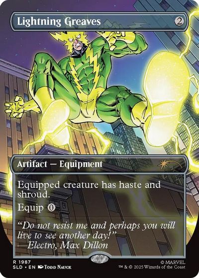 Lightning Greaves (1987) card art