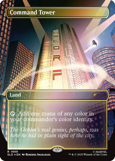 Command Tower (1989) (Rainbow Foil) card art