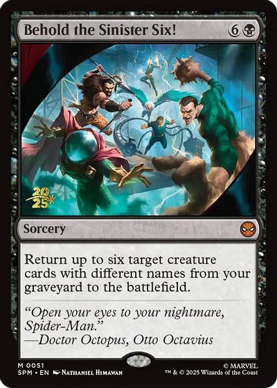 Behold the Sinister Six! card art