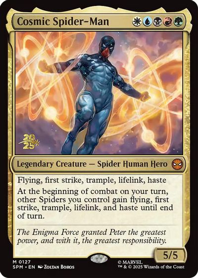 Cosmic Spider-Man card art