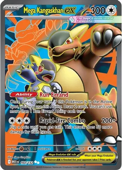 Mega Kangaskhan ex - 164/132 card art