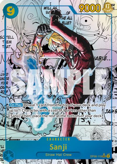 Sanji - OP06-119 (Manga) card art