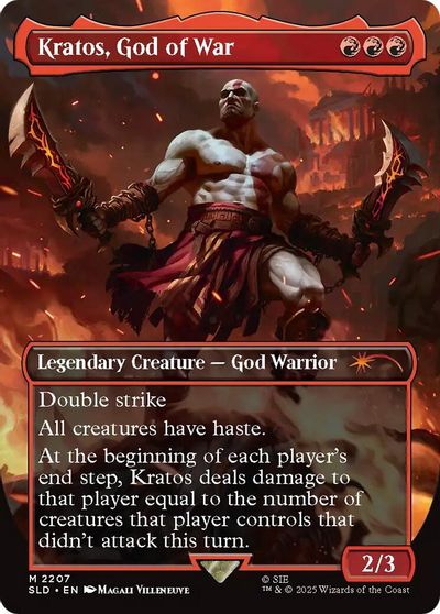 Kratos, God of War card art