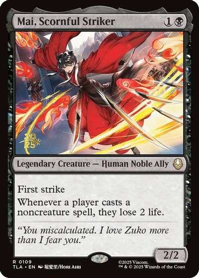Mai, Scornful Striker card art