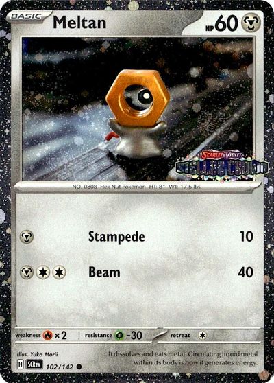 Meltan (Stellar Crown Stamped) card art
