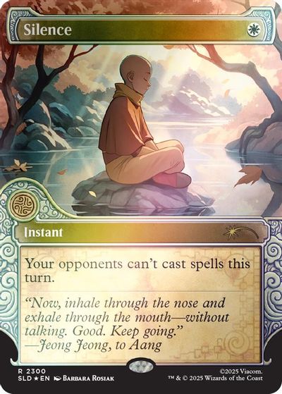 Silence (2300) (Rainbow Foil) card art
